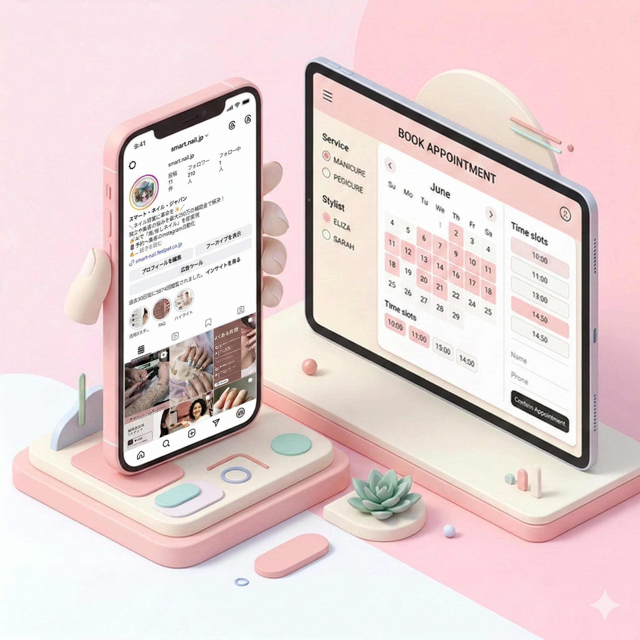 Instagram集客＋Web予約システム